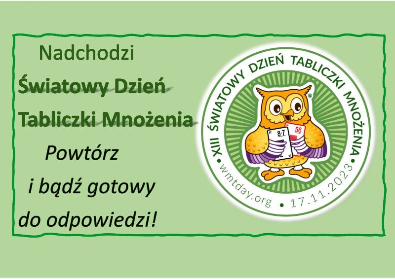 Światowy Dzień Tabliczki Mnożenia